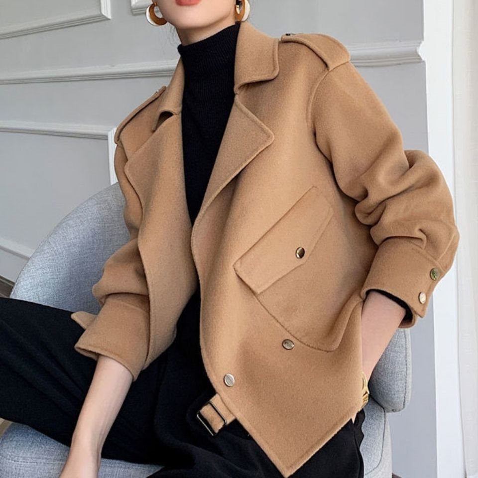 Style Double-faced Woolen Goods Cashmere Coat