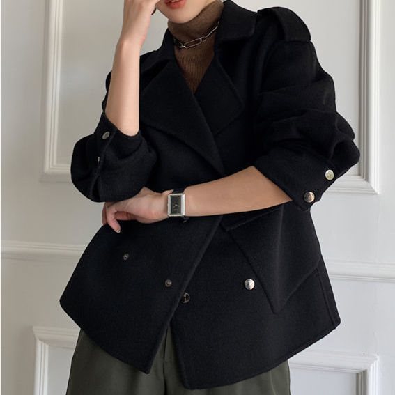 Style Double-faced Woolen Goods Cashmere Coat