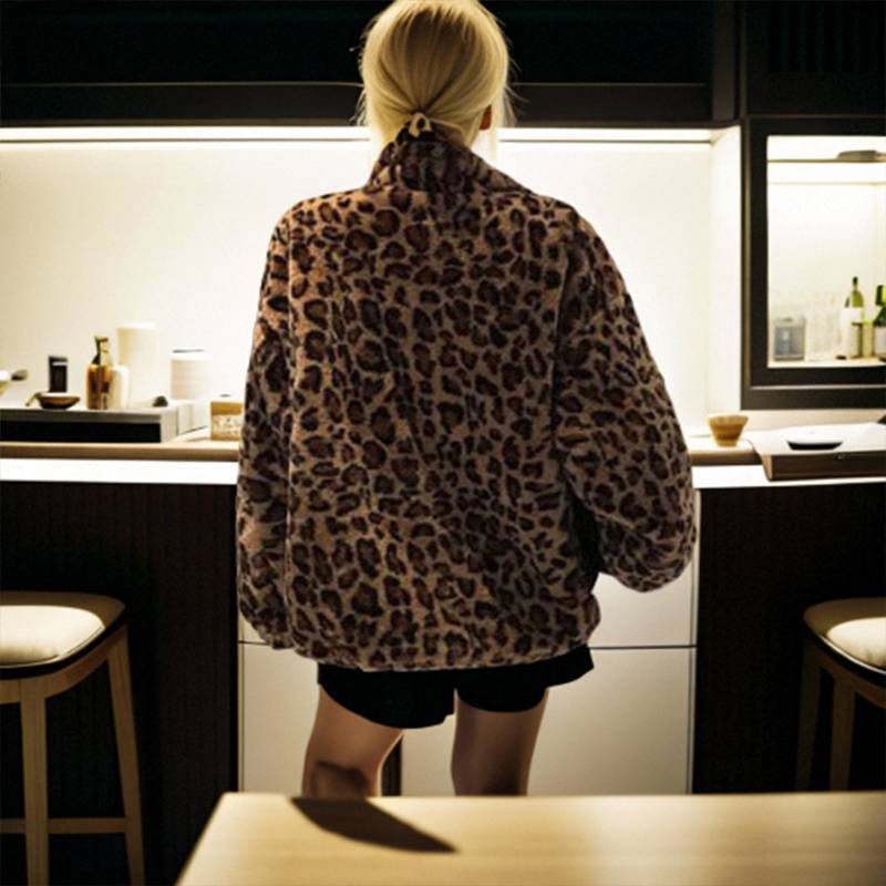 Women's Animal Print Coat