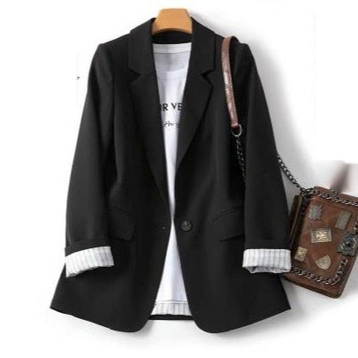 Casual Temperament Wild Commuter Professional Tailored Suit Top